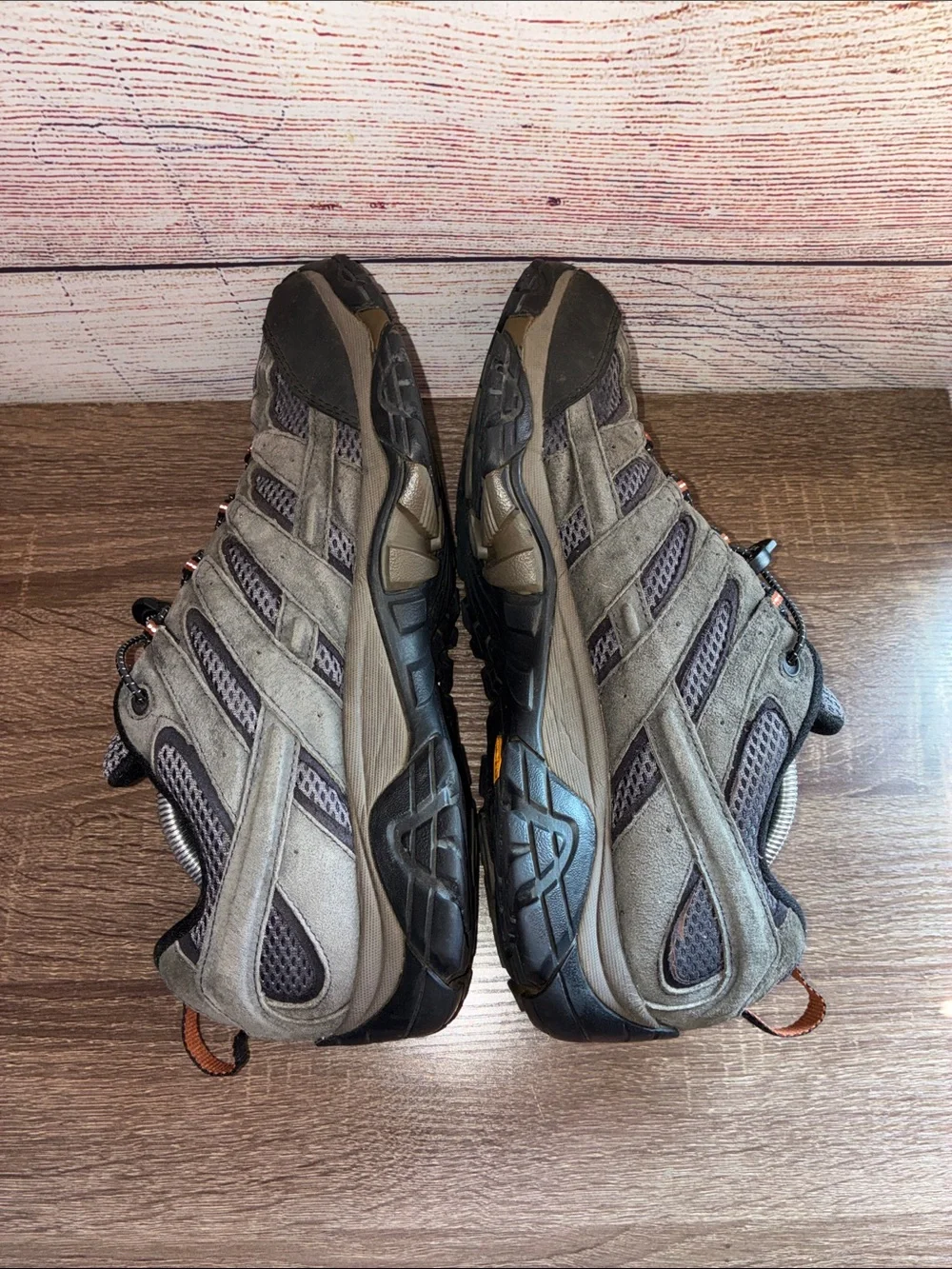 Pre Owned Merrell Moab 2 Men's 13  Black& Gray Trail Shoes
